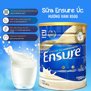 Sữa bột Abbott Ensure Gold 800G - Ngọt/Ít ngọt/Úc