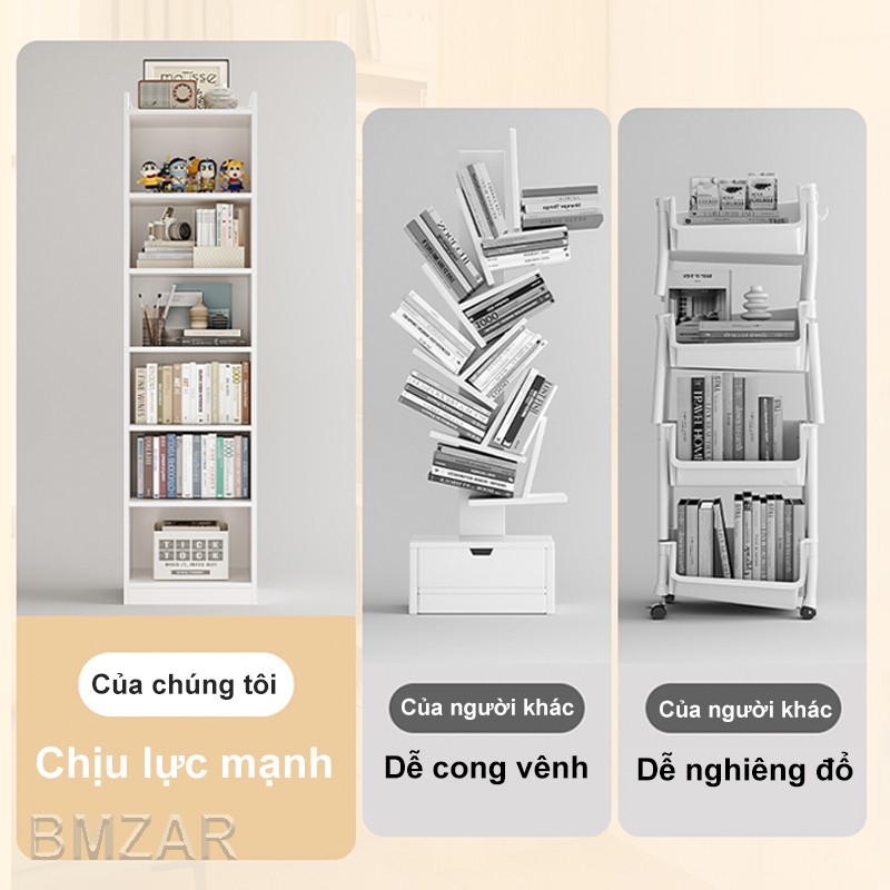Bmzar Kệ sách gỗ đa năng có khả năng tận dụng không gian cao và đa chức năng trang trí và lưu trữ | BigBuy360 - bigbuy360.vn