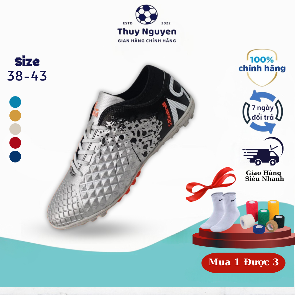 Giày Đá Bóng MIRA, Giày Đá Banh MIRA LUX 20.2, Giày Bóng Đá Sân Nhân Tạo, Da PU Không Nhăn, Khâu Ful