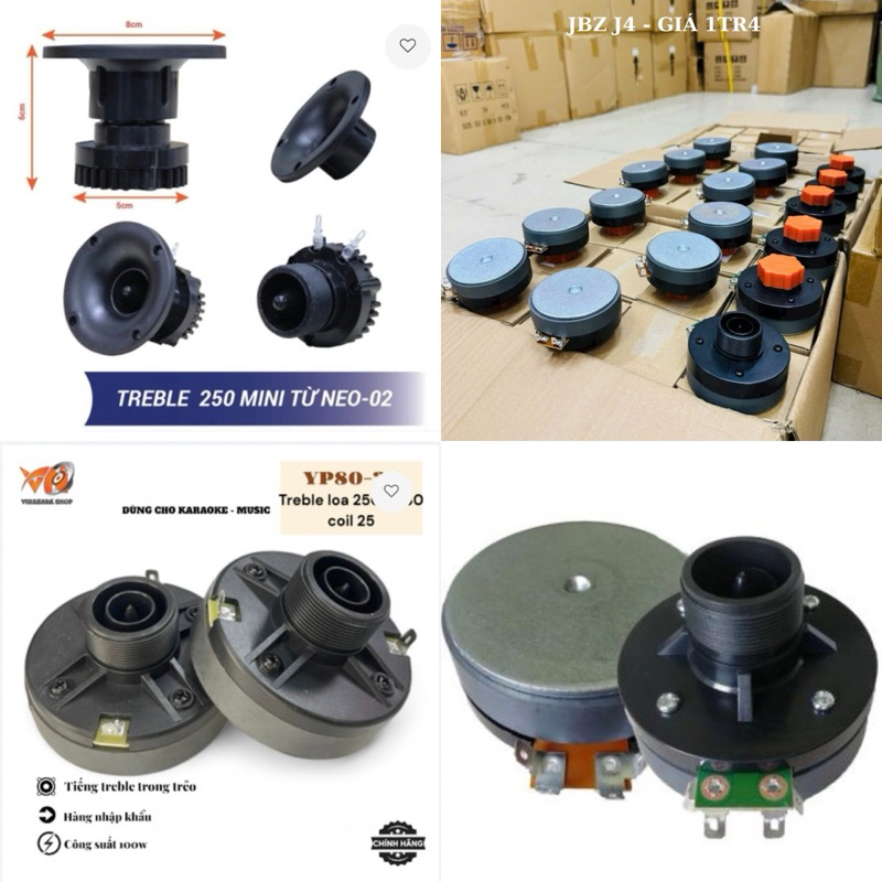 Loa treble YP80-25  250 neo, treble 250 tiếng sáng, trong trẻo, hàng nhập