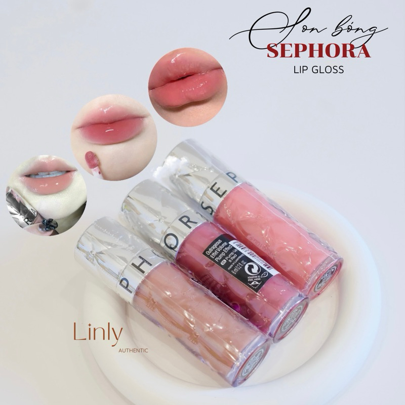 SON BÓNG SEPHORA LIP GLOSS 05,02,07 đủ bill