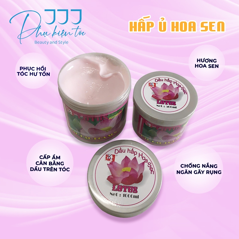 Hấp Dầu Hoa Sen Phục Hồi Hư Tổn 1000ml - 500ml