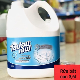 Nước Rửa Chén Lipon Thái Lan Can 3600ml - Nước Rửa Bát Chính Hãng Không Mùi An Toàn Cho Da Tay