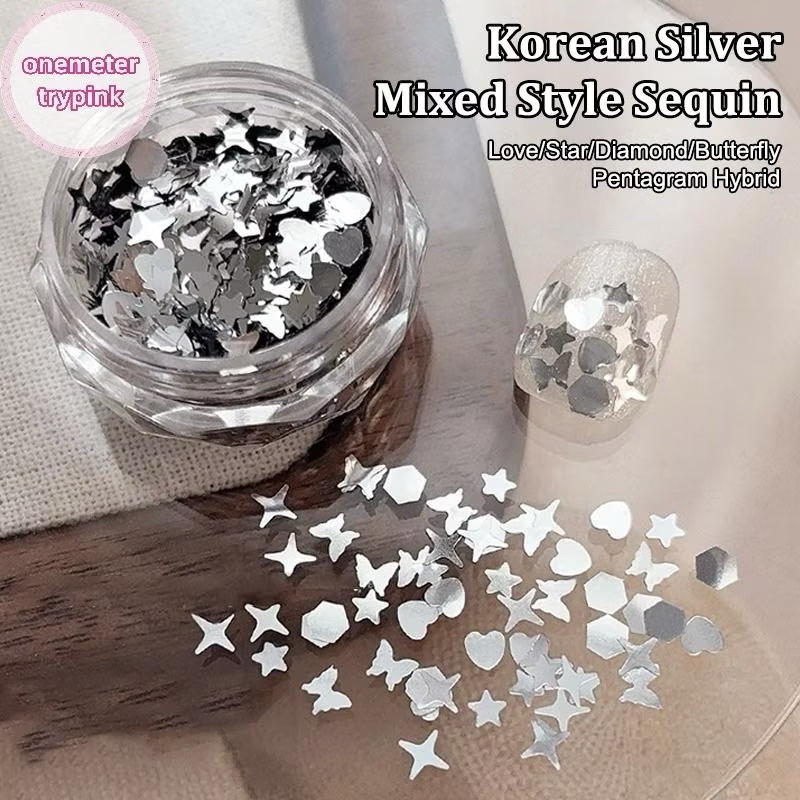 Nhũ sequin bạc style Hàn