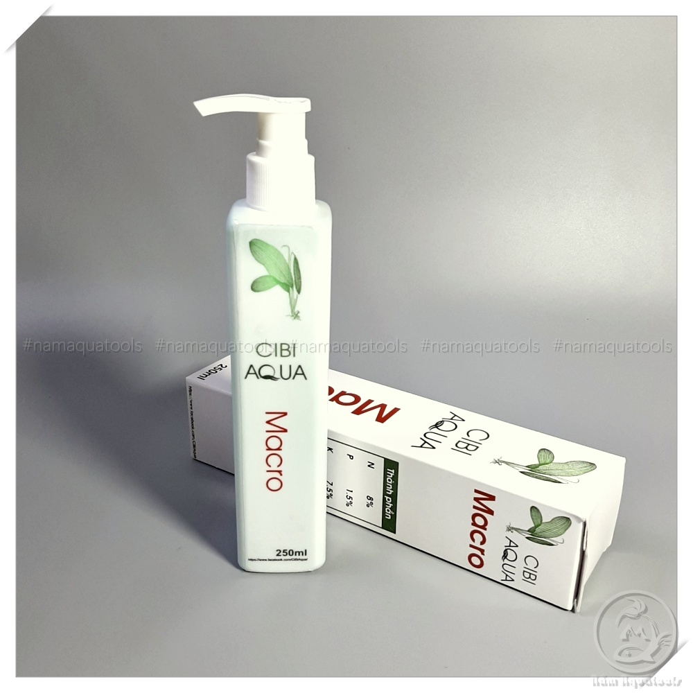 CiBi Macro 250mL – Phân nước đa lượng giúp cây thủy sinh phát triển khỏe mạnh