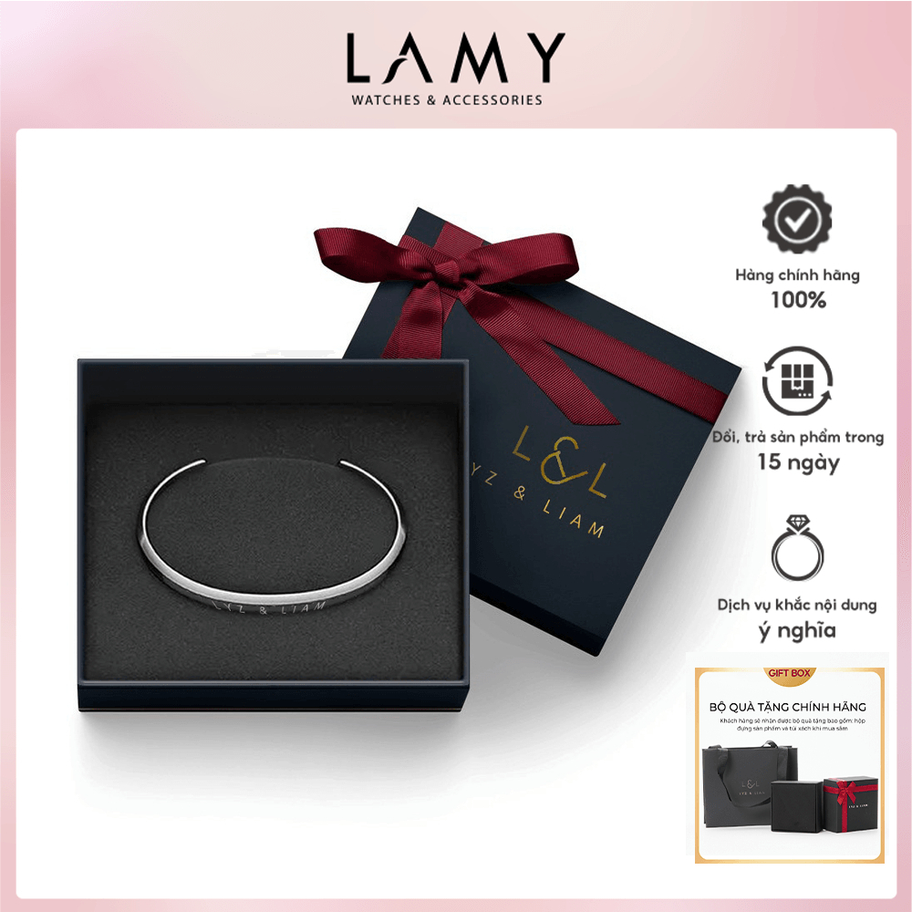 Vòng tay nam nữ Lyz and Liam Classic L&L Cuff