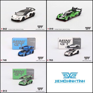 Xe Mô Hình Lamborghini Các Loại Aventador SVJ , Huracan , Urus , Countach , Sian 1:64 MiniGT