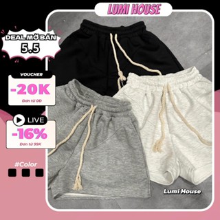 [Lumi House] Quần Short Nỉ Cotton Nữ Form Ngắn Clothing Quần Đùi Nữ Ngắn Trendy Thoái Mái Mát Mẻ CHẤT LIỆU HAI DA ÉP HÀN