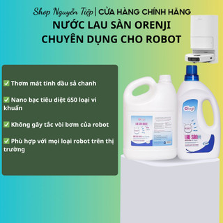 Nước lau sàn cho Robot hút bụi lau nhà - nano bạc tinh dầu sả chanh phù hợp mọi loại robot không tắc vòi bơm. 