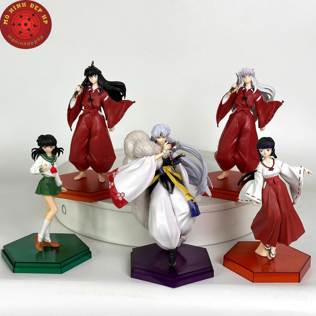 Mô hình Inuyasha Sesshomaru Kikyo Kagome trong khuyển dọa xoa