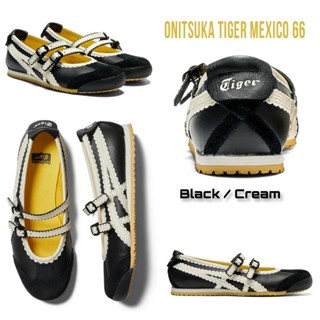  Giày Búp Bê Nữ Onitsuka Tiger Mexico 66 TGRS Black White Đen Sọc Trắng Clever Man Store 
