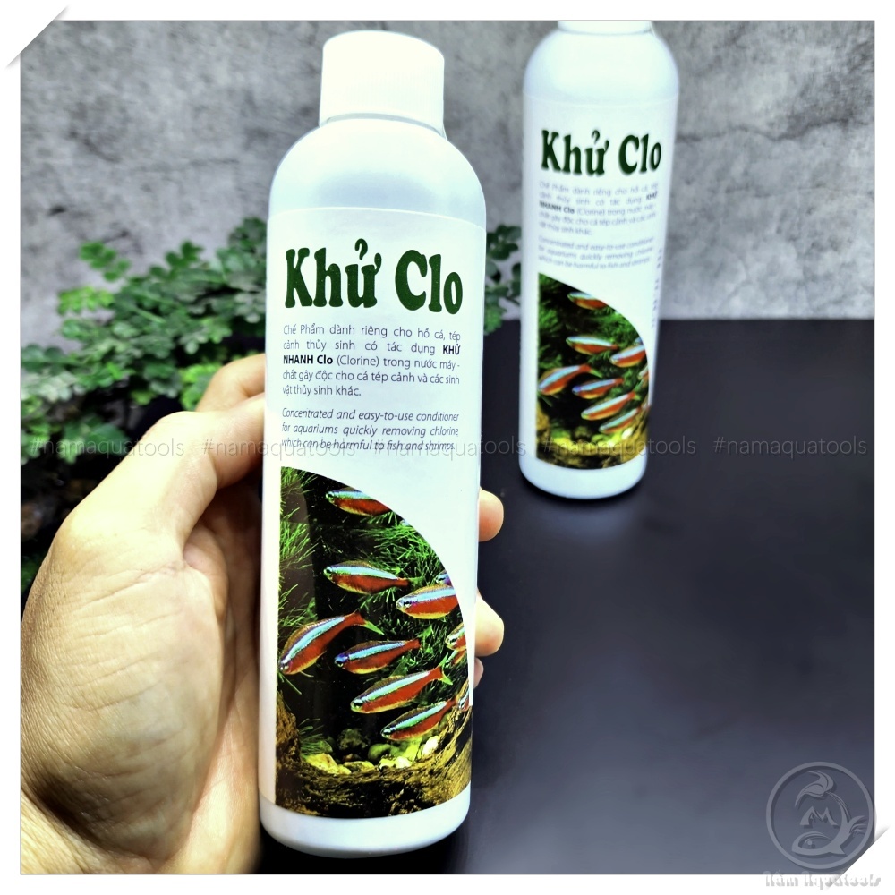 Khử Clo [thuysinh AZ] – Dung dịch khử Clo, Chloramine nhanh chóng cho hồ cá cảnh, hồ thuỷ sinh