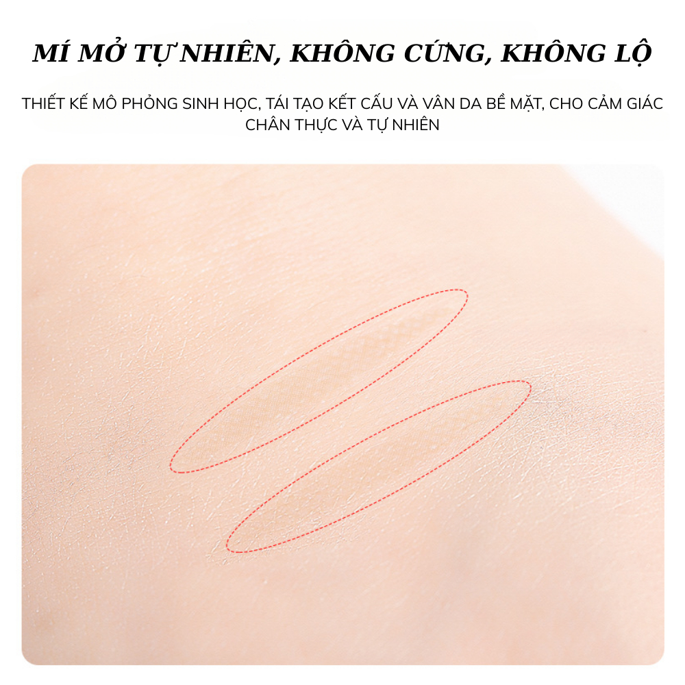 Ảnh 2 của Miếng dán kích mí BEABIAI tạo mắt hai mí tự nhiên và định hình nếp mí rõ nét.
