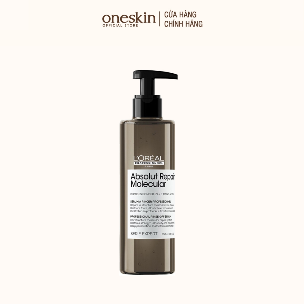 Xả Serum phục hồi Peptides cho tóc hư tổn L'Oréal - Loreal Absolut Repair Molecular 250ML
