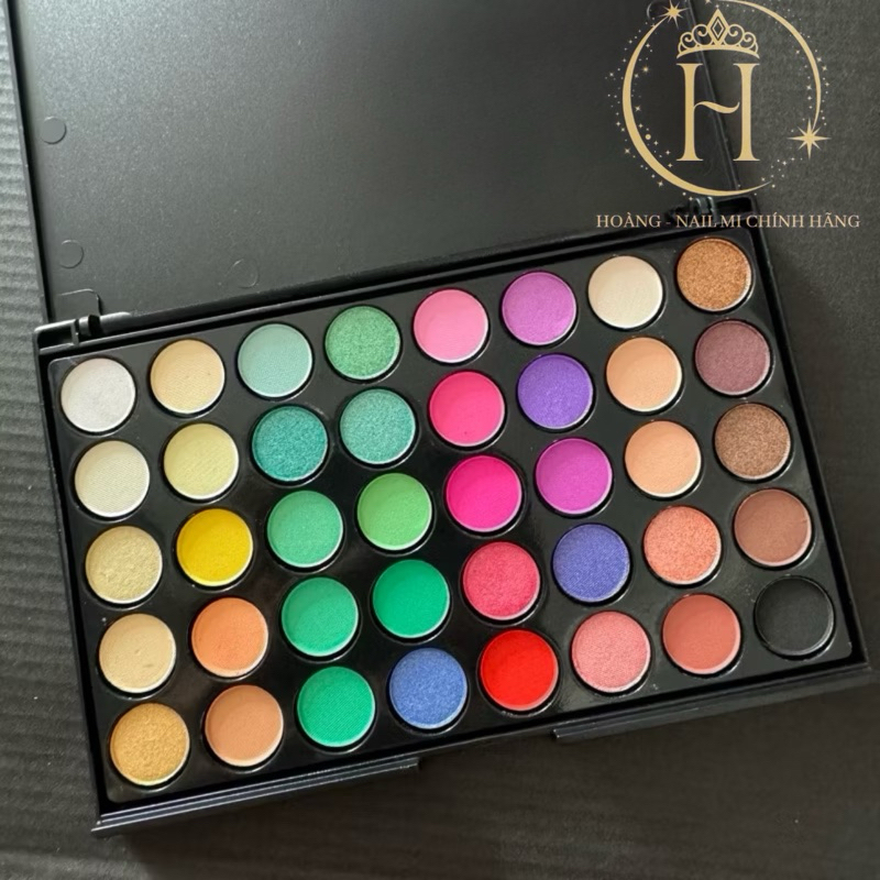Bảng bột dặm Ombre 40 màu, Cọ dặm ombre, bảng bột dặm Ombre  nail - Hoangtb319