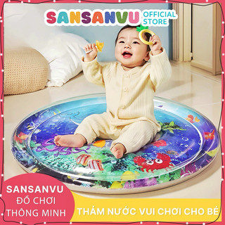Thảm nhún thảm đệm nước cho bé chống tràn, thảm nước cho em bè bò trườn học kĩ năng