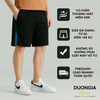 Quần đùi nam trung niên cho bố mặc nhà, vải thun lạnh, co giãn, dáng rộng, thoáng mát - GIÁ XƯỞNG