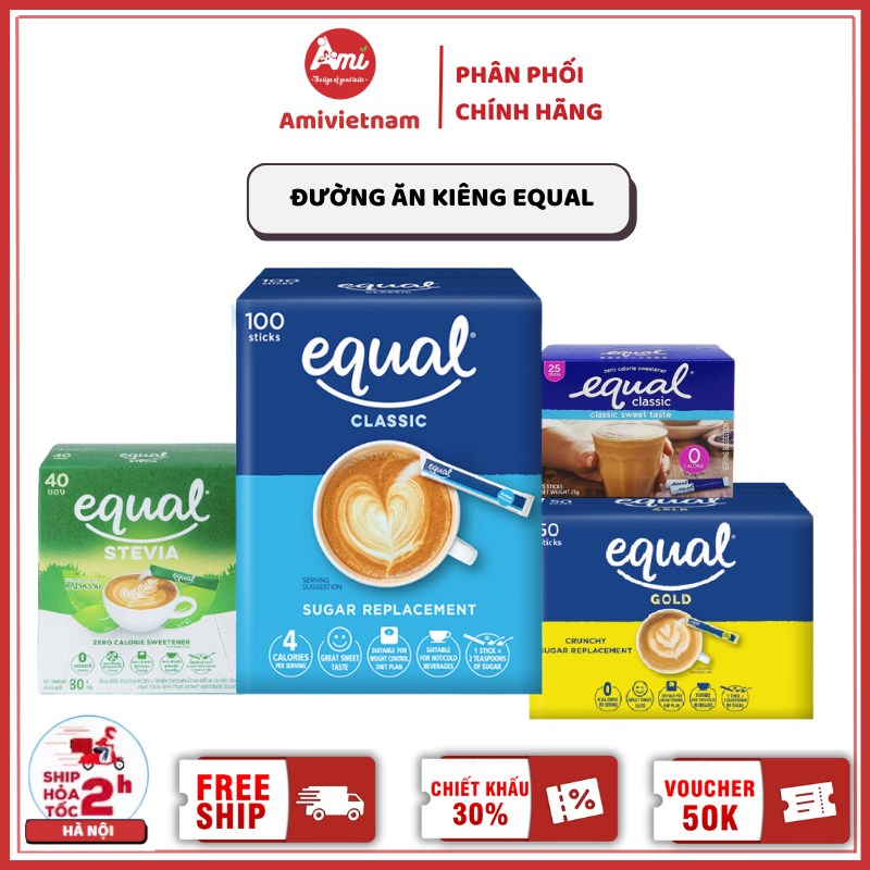  Đường Ăn Kiêng Equal Zero Calorie Sweetener Classic Gold Stevia 
