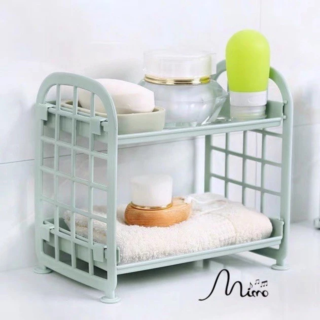 kệ 2 tầng mini nhà bếp nhà tắm tiện lợi TD SHOP