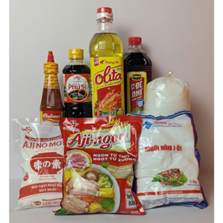 Combo Gia Vị Nhà Bếp 8 Món - Nước Mắm, Đường, Bột Ngọt, Hạt Nêm - Tiện Lợi, Tiết Kiệm Cho Gia Đình