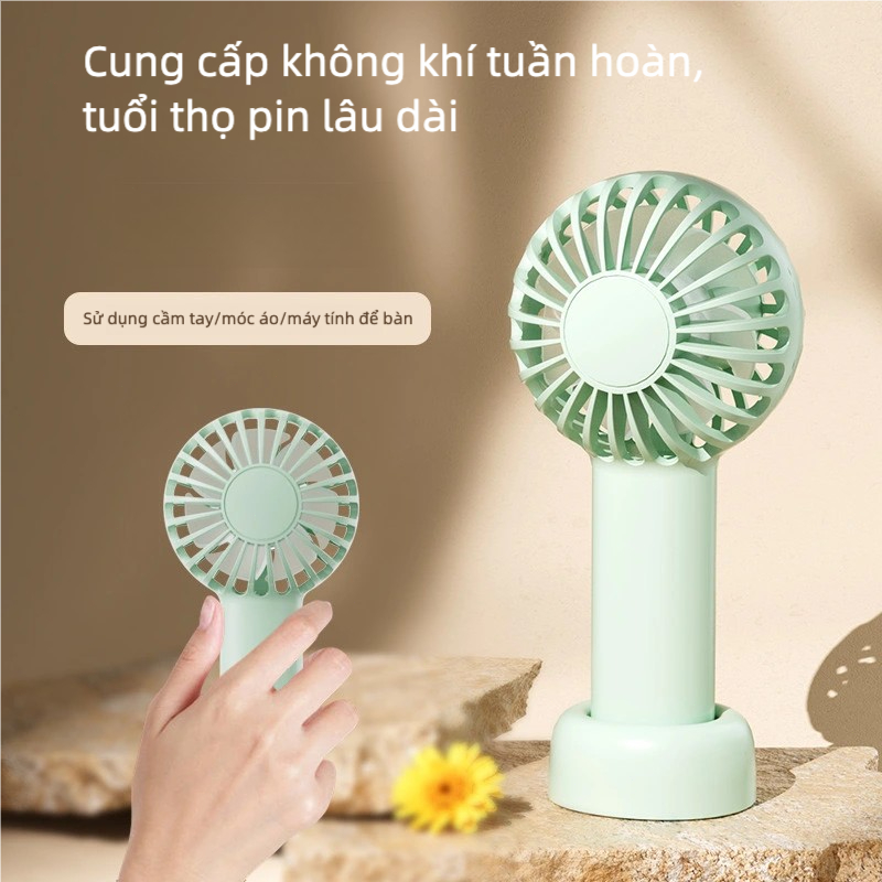 Tiankeplus Quạt Mini Cầm Tay 1200mAh – Sạc USB Di Động – Động Cơ Không Chổi Than 6000 Vòng/Phút – Gió Mạnh, Siêu Mát | BigBuy360 - bigbuy360.vn