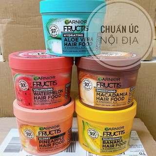  Kem ủ tóc đa công dụng Garnier Fructis Hair Food Úc 390ml Chuối Dứa Macca Đu Đủ Dưa Hấu 