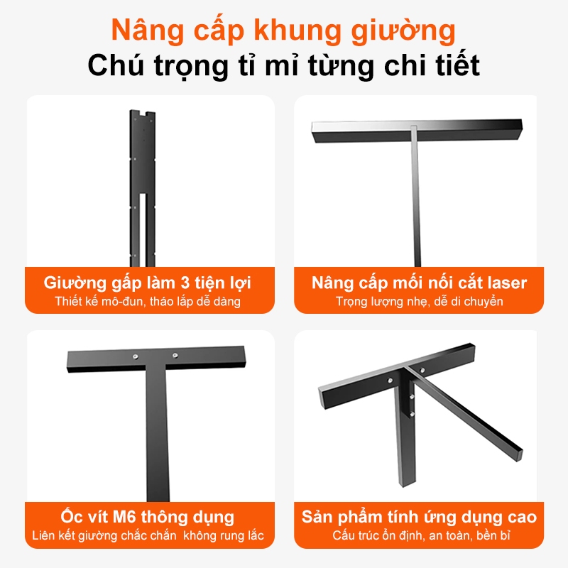 REX Giường sắt Với Thanh Đỡ Bằng Thép hiện đại đơn giản 1.8m giường sắt đôi gia cố dày  khung sắt | BigBuy360 - bigbuy360.vn
