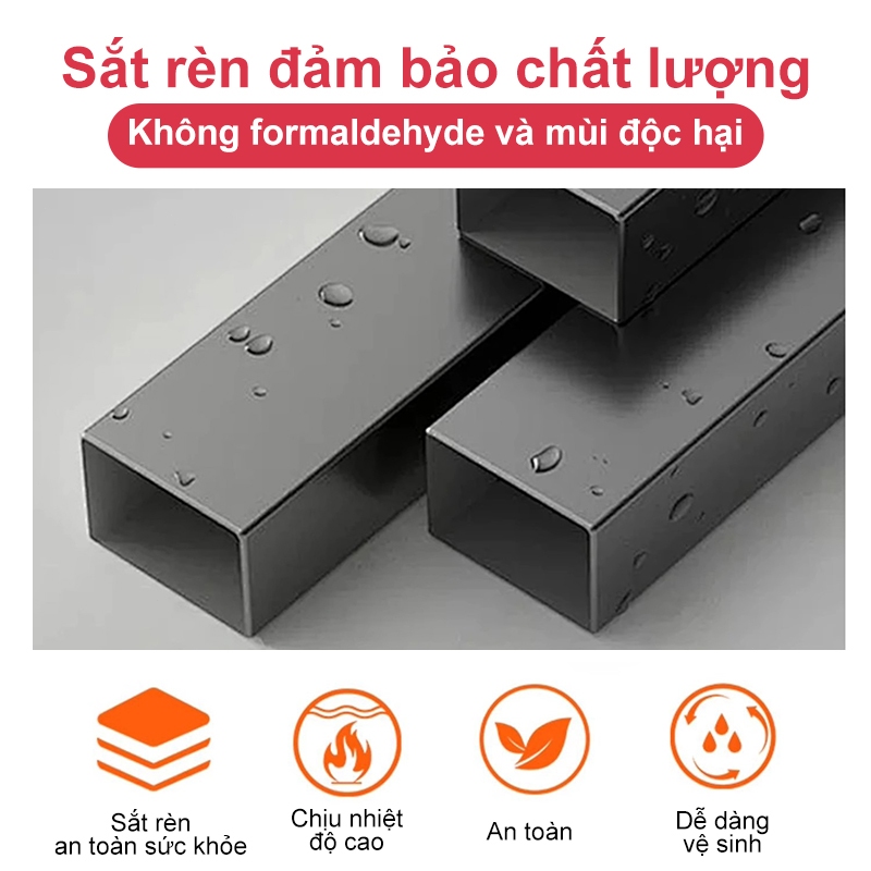 REX Giường sắt Với Thanh Đỡ Bằng Thép hiện đại đơn giản 1.8m giường sắt đôi gia cố dày  khung sắt | BigBuy360 - bigbuy360.vn