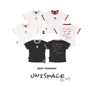 Áo thun Baby Tee in bánh bao thêu 3d local brand By Unispace unisex nam nữ Meanbaby