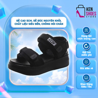 Dép Sandal nữ ( Xăng-đan ) quai ngang dép quai hậu phong cách Hàn Quốc 2024 tăng chiều cao 5cm CCDB