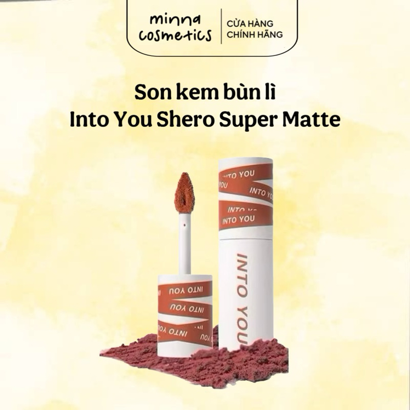 [Intoyou] Son bùn tone đất lì son môi INTO YOU dạng bùn EM08 mềm mịn lâu trôi