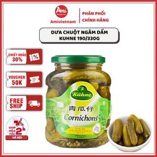 Dưa Chuột Ngâm Dấm Hiệu Kuhne - Dưa Leo Muối Giòn Ngon, Tiện Lợi
