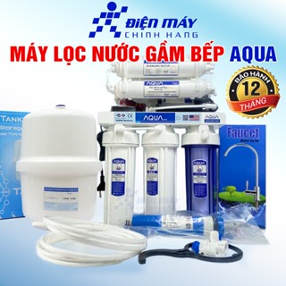Máy lọc nước AQUA chính hãng Không Vỏ Tủ để gầm bếp sử dụng UỐNG TRỰC TIẾP tại vòi - BH 12 tháng