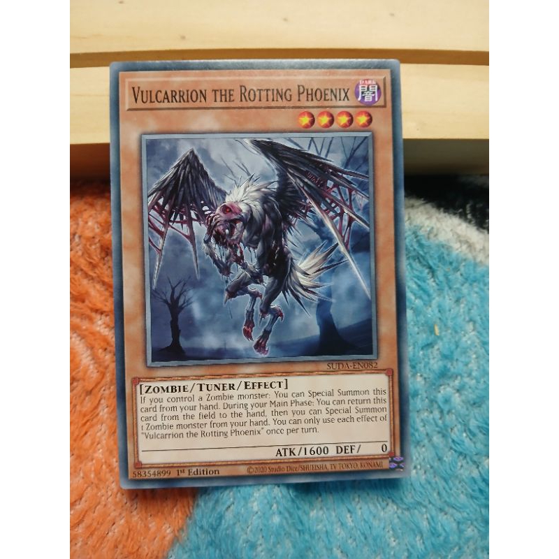 [Yugioh Biên Hòa Store] 1 lá thẻ bài Vulcarrion the Rotting Phoenix - SUDA-EN082 - Common 1st Editio