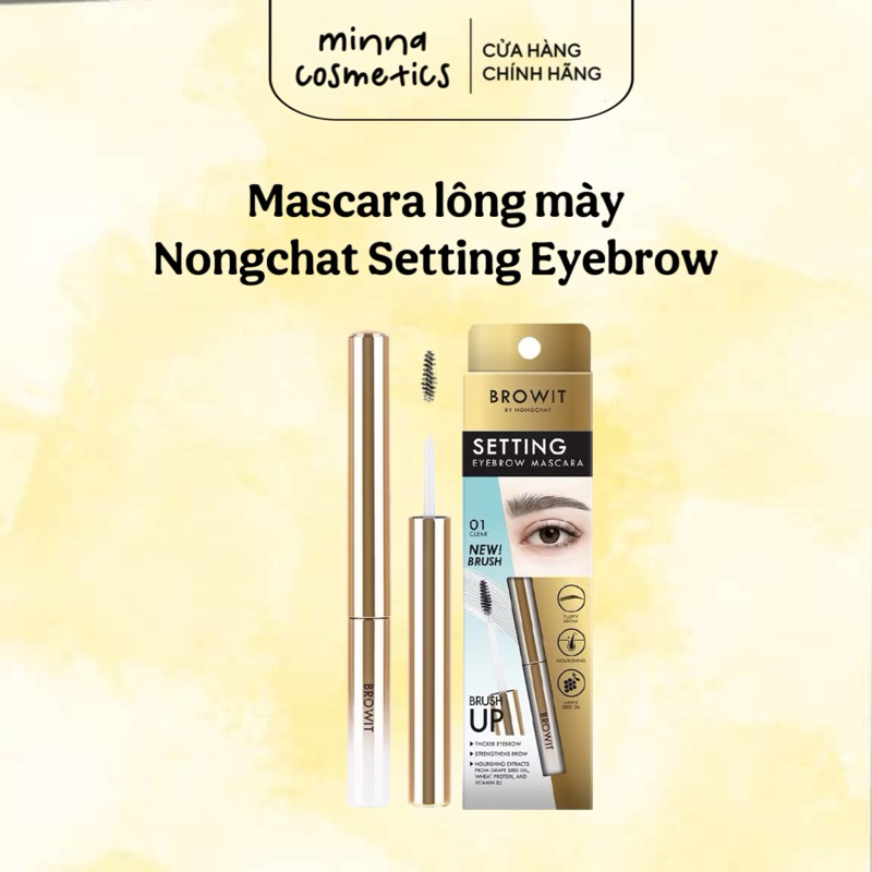 [Nongchat] Mascara Định Hình Lông Mày Nongchat Browit Setting Eyebrow