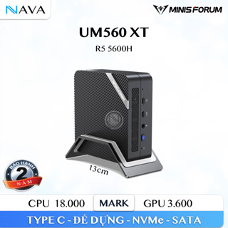 Mini PC Minisforum UM580D UM560 XT AMD Ryzen 5 5600H Máy tính UM560XT R5 Hiệu Năng Cao Cho Công Việc
