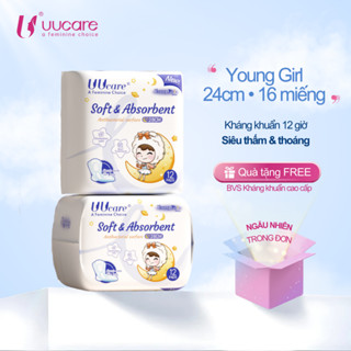 [Hoả Tốc] Băng Vệ Sinh Uucare Singapore Young Girl Ban Ngày Và Đêm 28cm, Gói Lớn Tiết Kiệm 12 Miếng