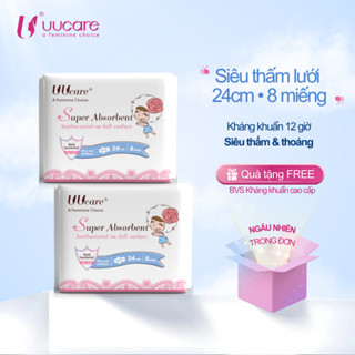 [Hoả Tốc] Băng Vệ Sinh Uucare Singapore Young Girl Siêu Thấm Ban Ngày 24cm, Gói Nhỏ 8 Miếng