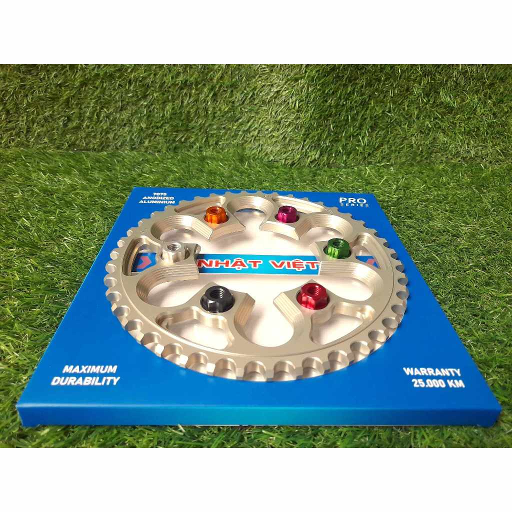 Tán màu - nhôm 7075-T651  siêu bền , phù hợp trang trí xe máy , chú ý sản phẩm không bao gồm đĩa nhô