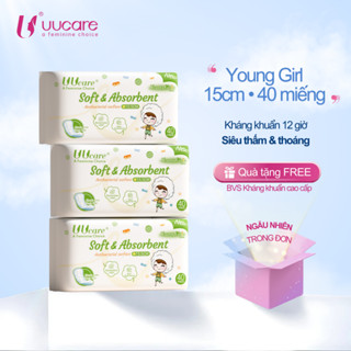 [HỎA TỐC] Băng Vệ Sinh Hàng Ngày UUcare Young Girl 15.5cm (Gói 40 Miếng)