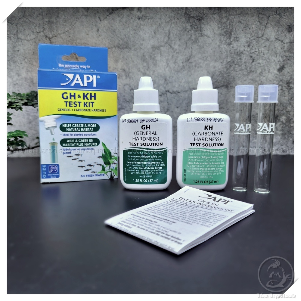 API GH & KH Test Kit – Bộ test tổng độ cứng và độ kiềm chính xác cho hồ cá thuỷ sinh