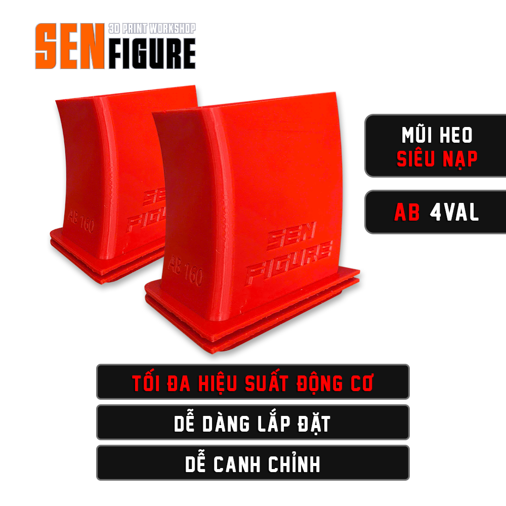 [MUA 2 TẶNG 1] Mũi heo AB SIÊU NẠP - Mũi heo AB 160 - Phụ tùng xe máy - Phụ kiện xe máy