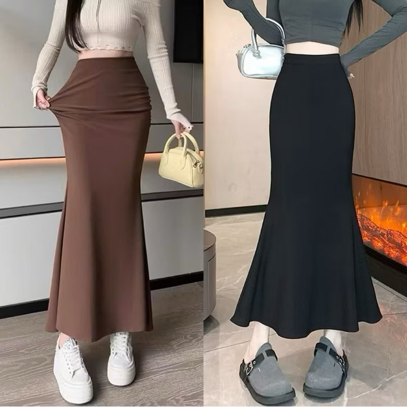 CHÂN VÁY ĐUÔI CÁ DÁNG CHỮ A LƯNG CAO MÙA HÈ THỜI TRANG CHO NỮ SIÊU SANG LOVITY CV350 | BigBuy360 - bigbuy360.vn