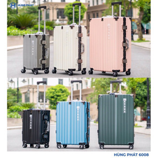 VALI HÙNG PHÁT CHÍNH HÃNG KHUNG NHÔM KHOÁ SẬP SIZE 20/24/28 MÃ 6008