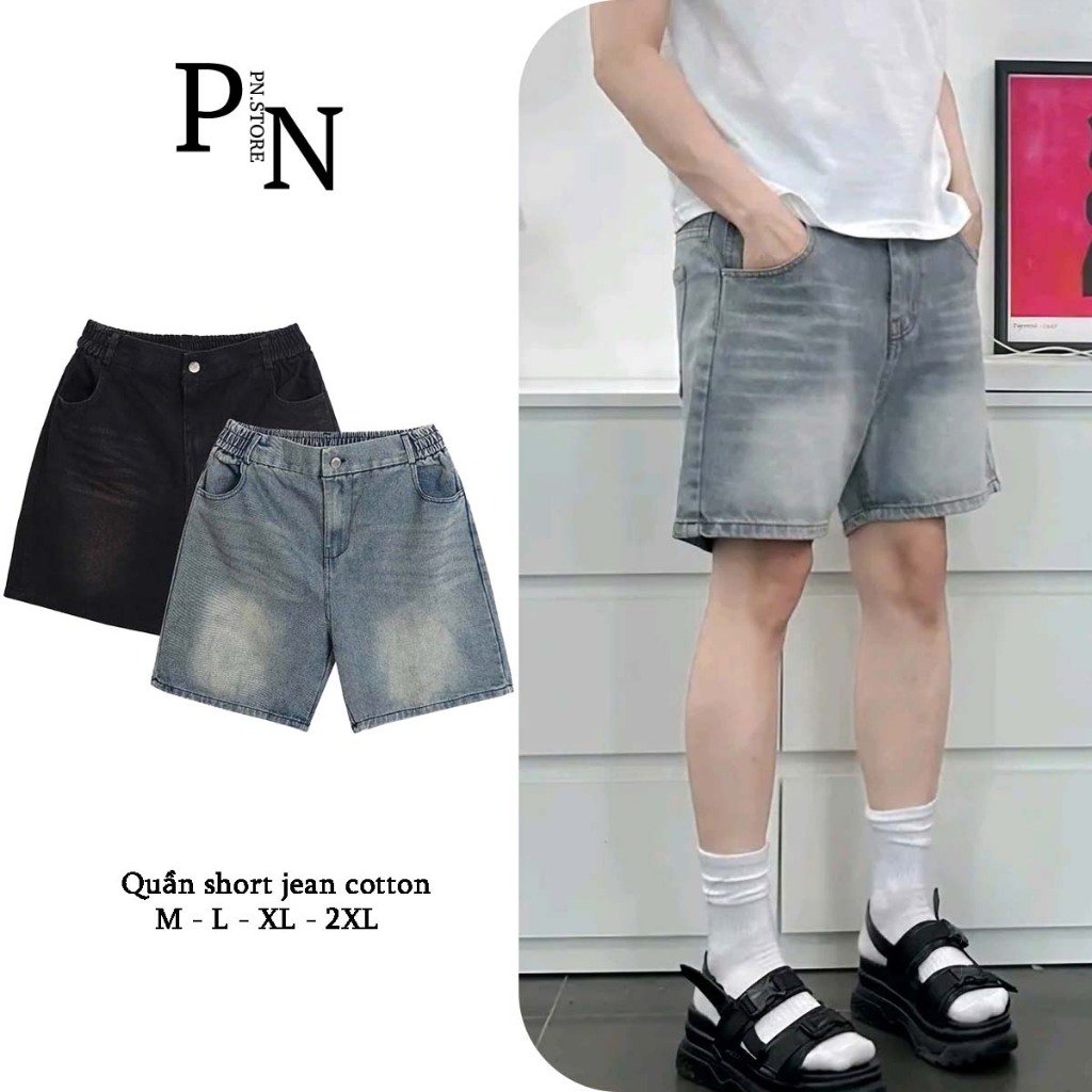 Quần Short Jean Nam PN STORE Phong Cách Trẻ Trung QSJ03