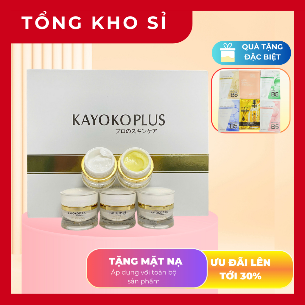KEM KAYOKO PLUS TRẮNG DƯỠNG TRẮNG DA GIẢM MỜ THÂM NÁM