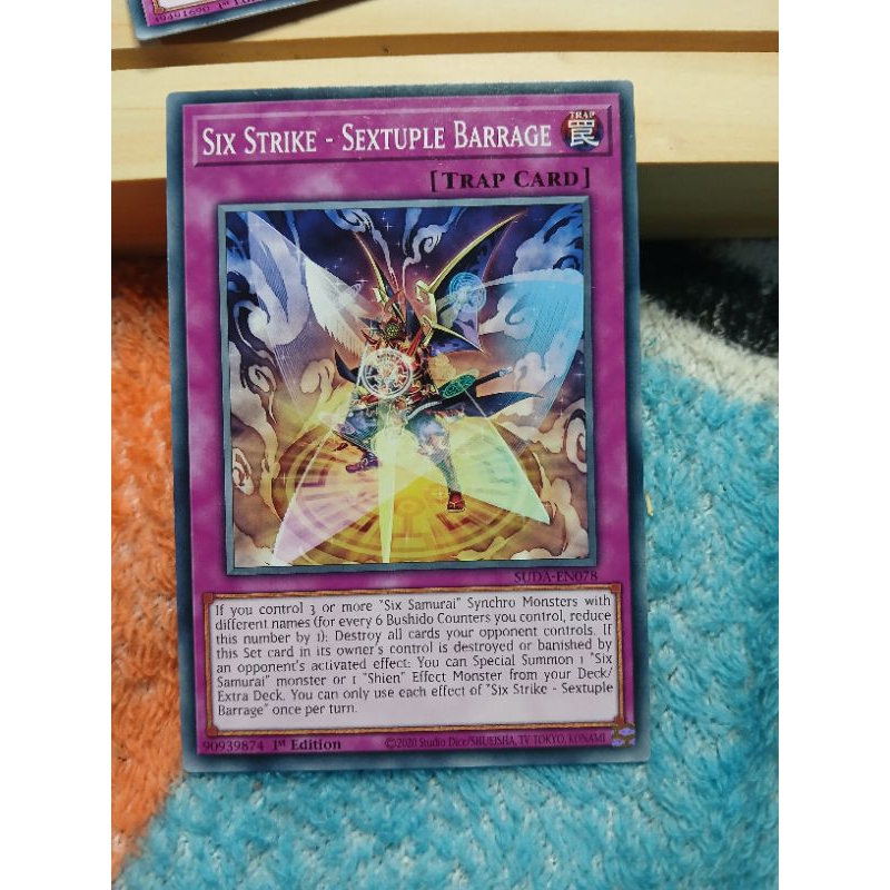 [Yugioh Biên Hòa Store] 1 lá thẻ bài Six Strike - Sextuple Barrage - SUDA-EN078 - Common 1st Edition