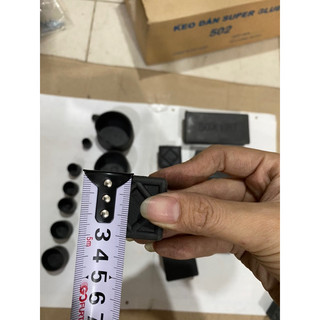 Combo 10 nắp cao su, núm chụp vuông, nắp bít vuông 20-25-30-40-50mm