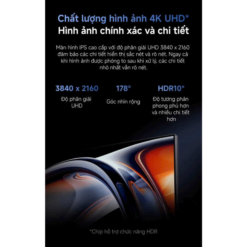 Màn hình máy tính Xiaomi 4K Monitor A27UI 27inch ELA6221EU - Màn hình cứng IPS - HDR10 - Giảm ánh sáng xanh | BigBuy360 - bigbuy360.vn