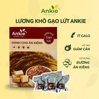 Lương khô ăn kiêng ANKIE HEALTHY FOOD vị gạo lứt - Hộp 750g / 200g